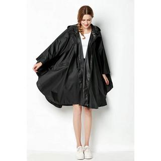 Alopini Unisex Wasserdichter Regenponcho mit Kapuze  