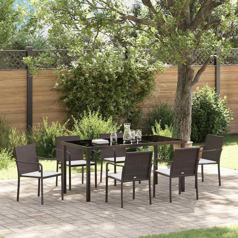 VidaXL Garten essgruppe poly-rattan  