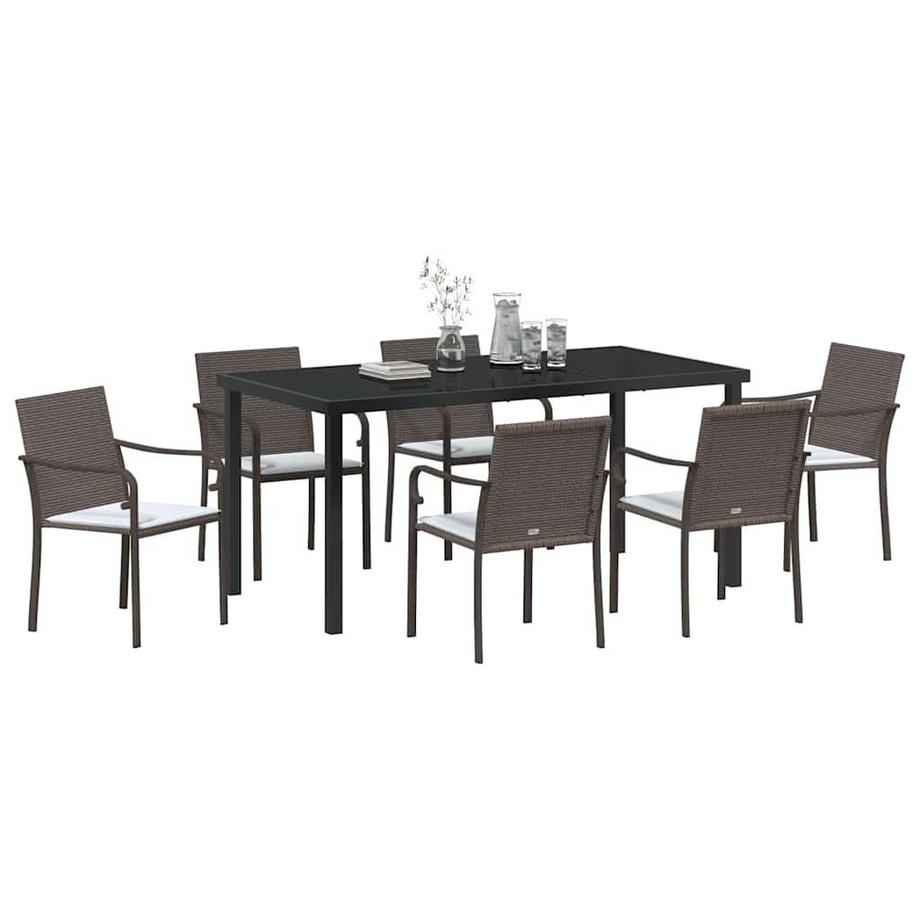VidaXL Garten essgruppe poly-rattan  