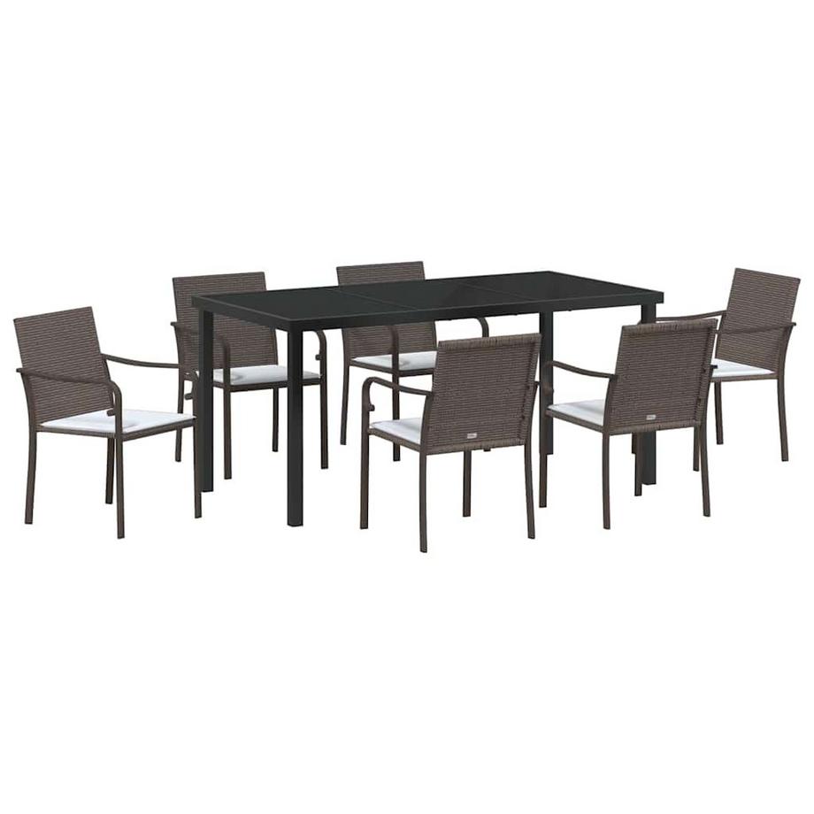 Garten essgruppe poly-rattan