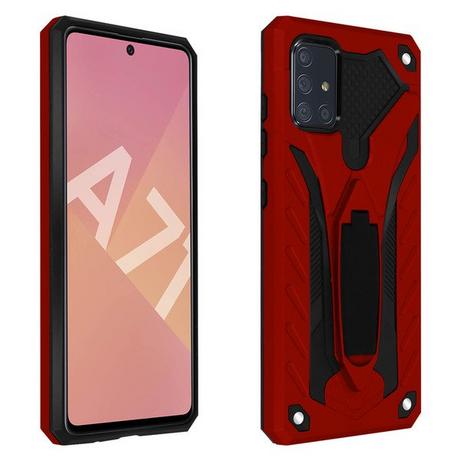 Avizar  Hybrid Hülle Galaxy A71 Rot 