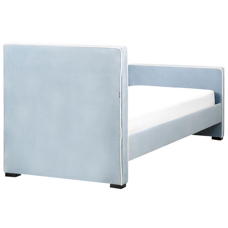 Beliani Bett mit Lattenrost aus Samtstoff Klassisch TEENIE  