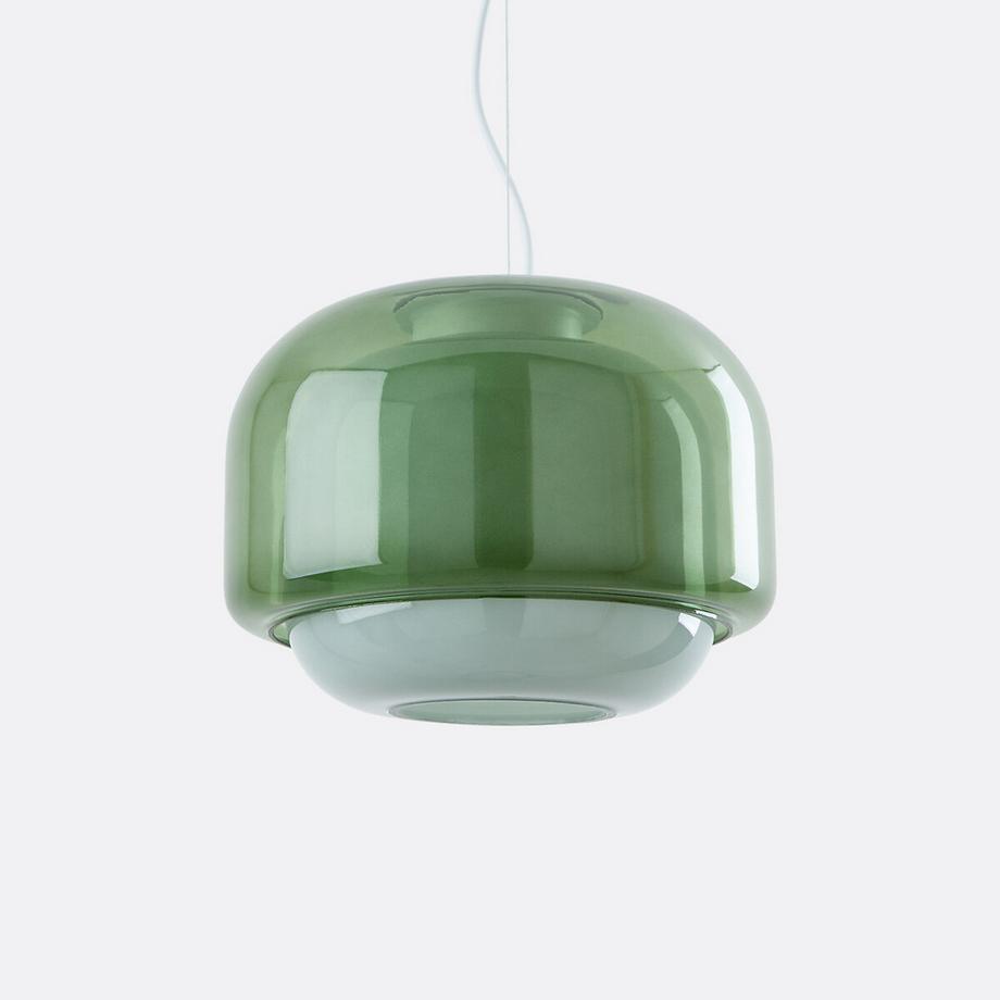 Suspension en verre coloré Ø30