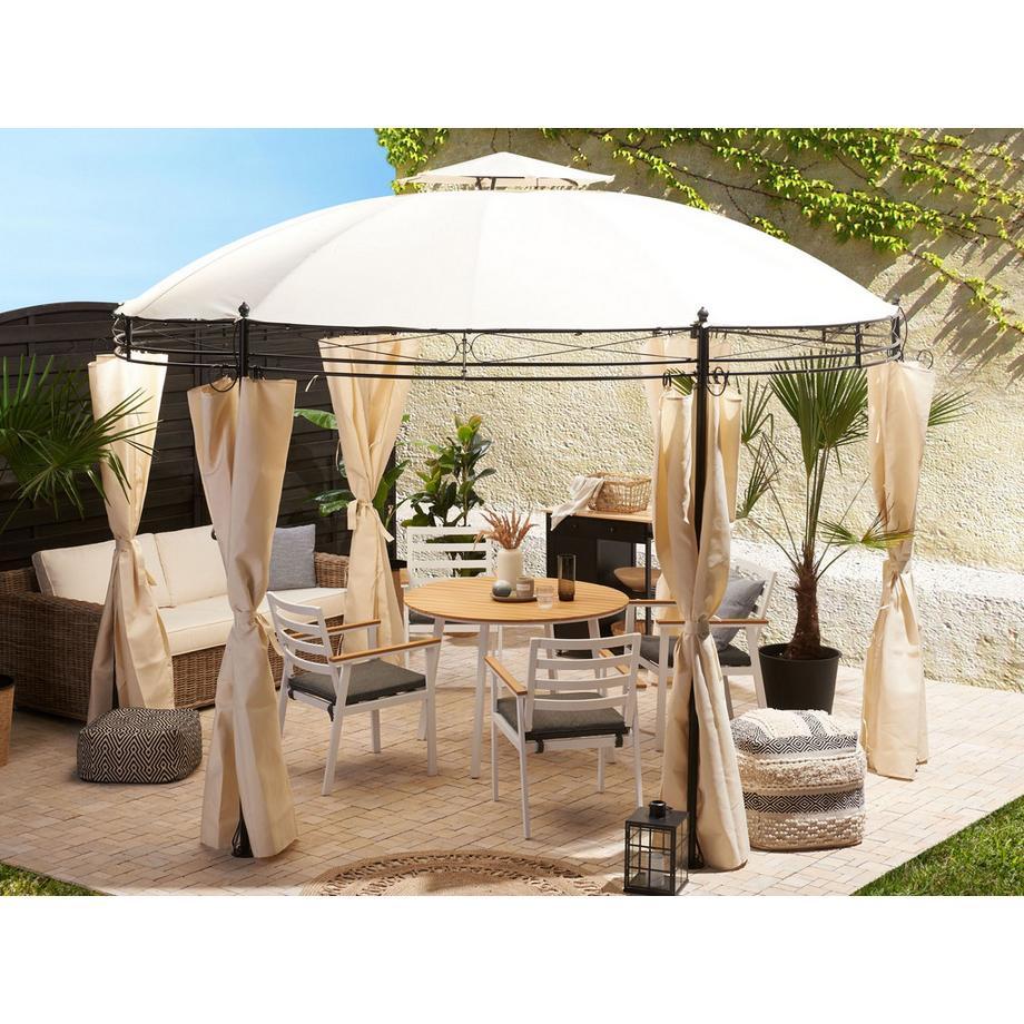 Beliani Pavillon aus Stahl Mediterran SAFARA  