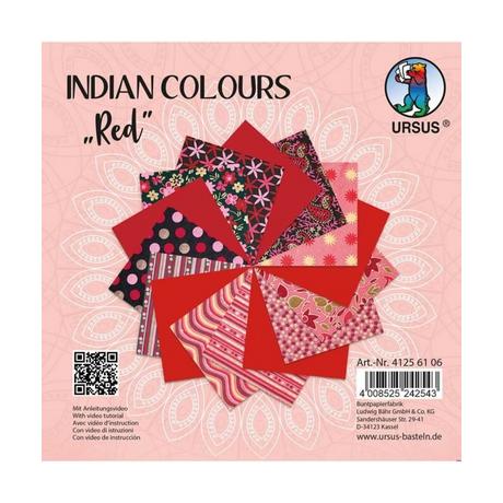 Ursus  URSUS Indian Colours papier d'art 15 feuilles 