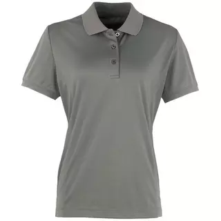 PREMIER  Coolchecker Piqué PoloShirt Polohemd, Kurzarm Grau