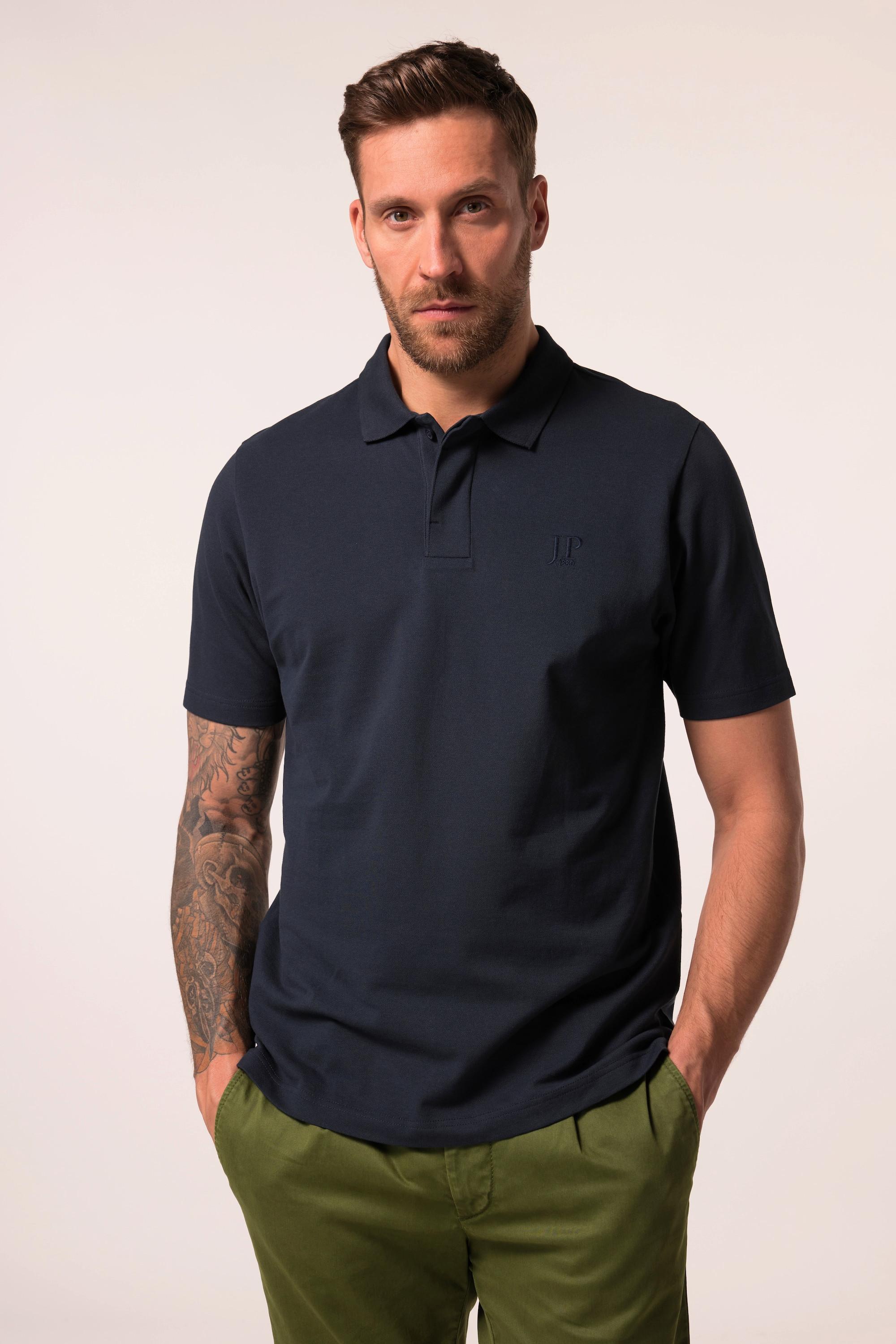 JP1880 FLEXNAMIC Halbarm Piqué Poloshirt mit verdeckter Knopfleiste  