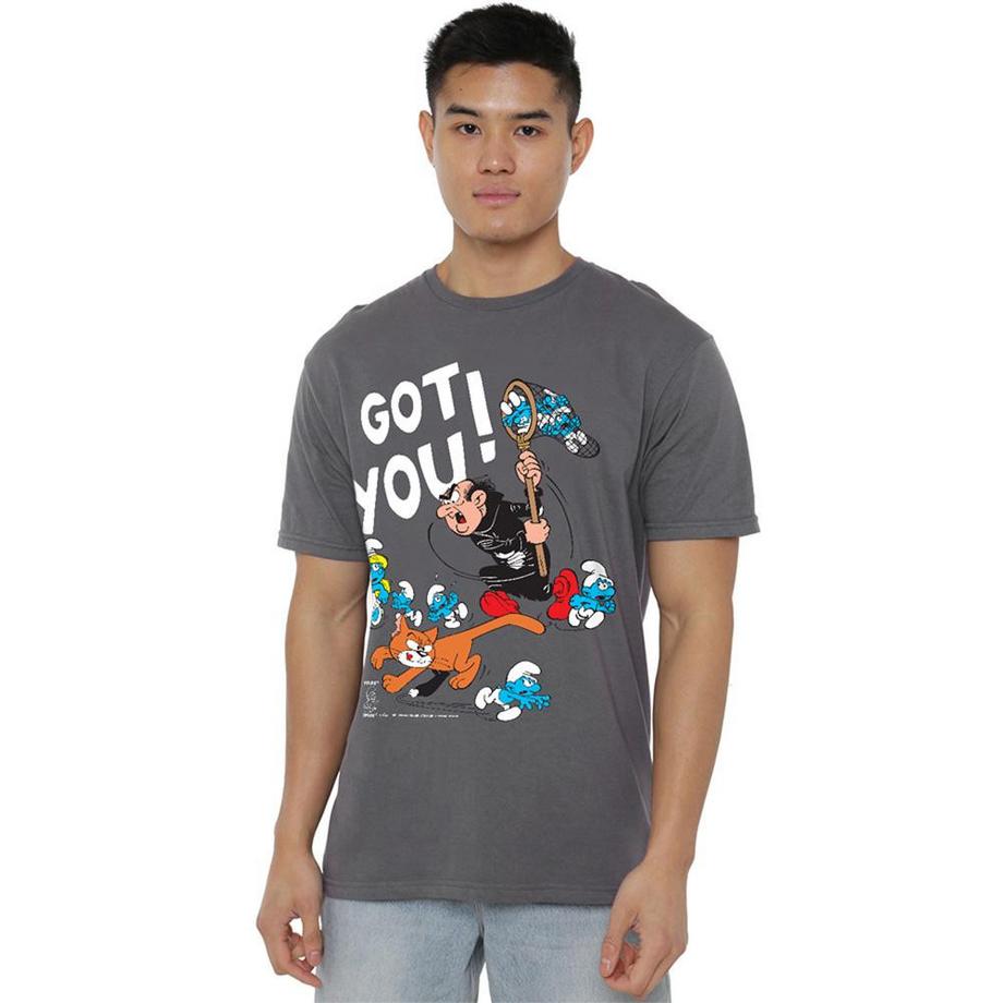 Les Stroumpfs  T-ShirtMotif Gargamel Et Azraël 