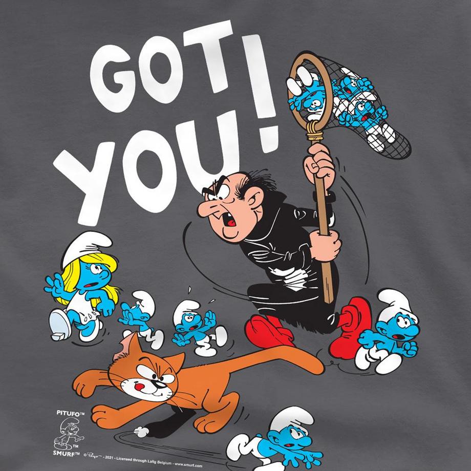 Les Stroumpfs  T-ShirtMotif Gargamel Et Azraël 