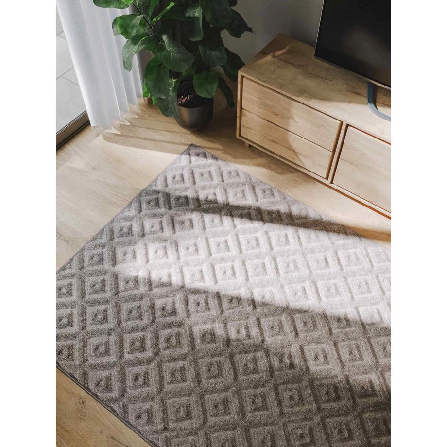 Benuta Teppich Leo Hellgrau  