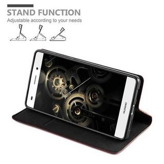 Cadorabo  Housse compatible avec Huawei P8 LITE 2015 - Coque de protection avec fermeture magnétique, fonction de support et compartiment pour carte 