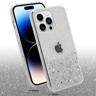 Cadorabo  Housse compatible avec Apple iPhone 14 PRO - Coque de protection en silicone TPU flexible avec paillettes scintillantes 