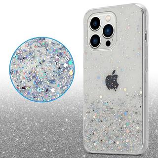 Cadorabo  Housse compatible avec Apple iPhone 14 PRO - Coque de protection en silicone TPU flexible avec paillettes scintillantes 