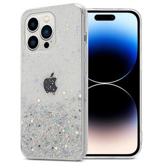 Cadorabo  Housse compatible avec Apple iPhone 14 PRO - Coque de protection en silicone TPU flexible avec paillettes scintillantes 