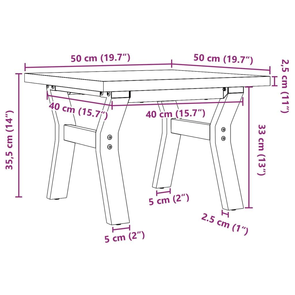 VidaXL Couchtisch kiefernholz  