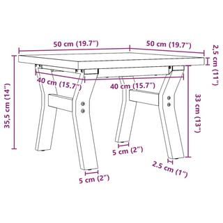 VidaXL Couchtisch kiefernholz  