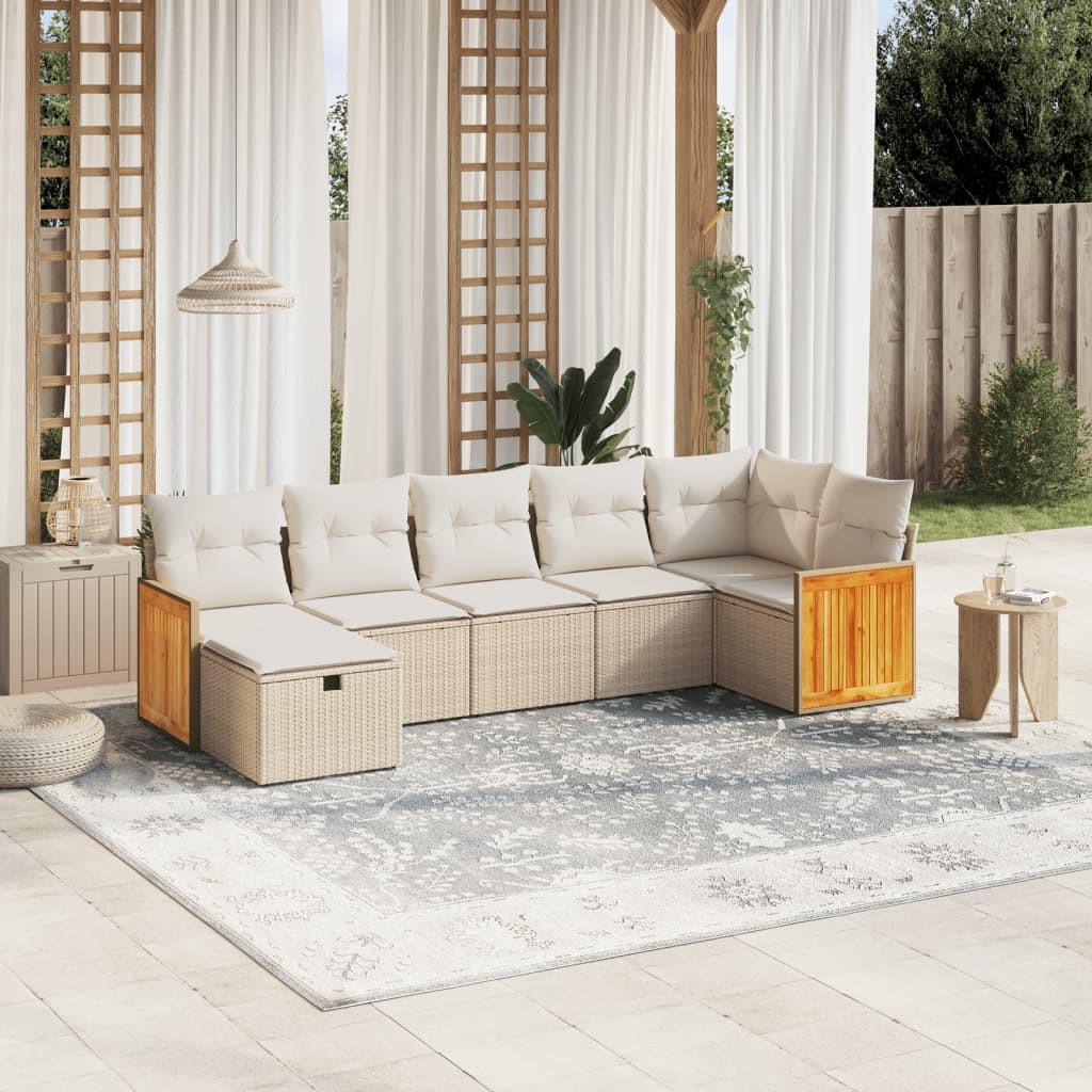 VidaXL set divano da giardino Polirattan  