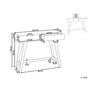 Beliani Konsolentisch aus MDF-Platte Skandinavisch SULLY  