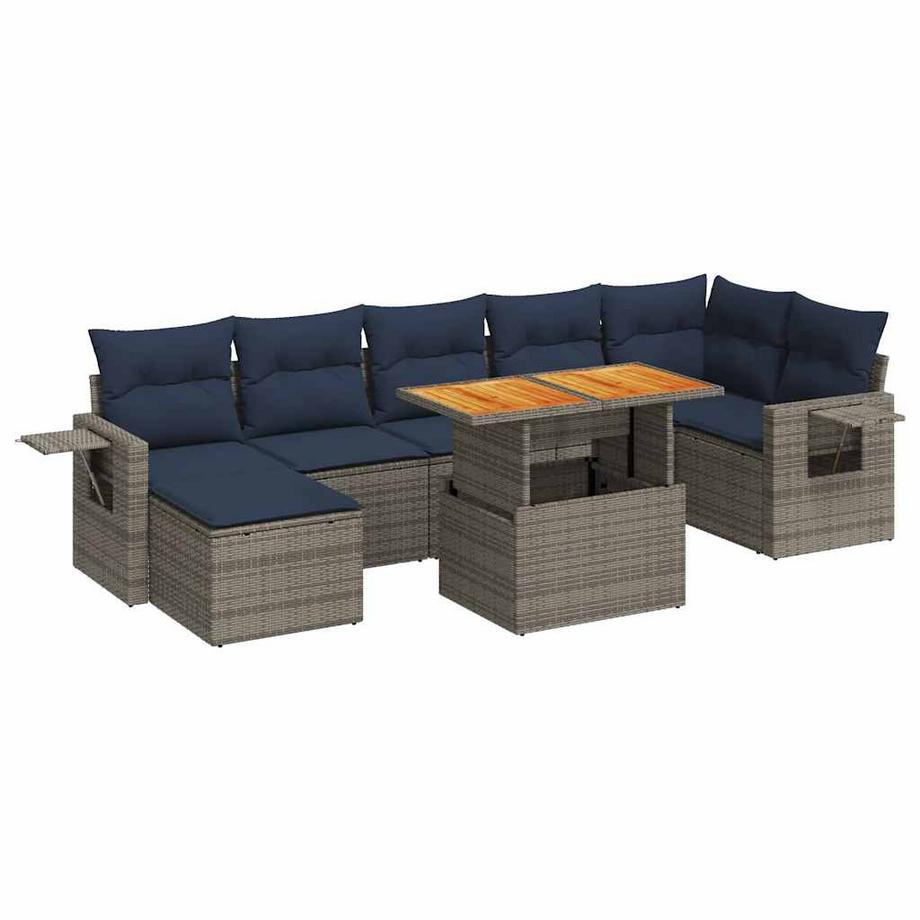 Gartensofa set poly-rattan