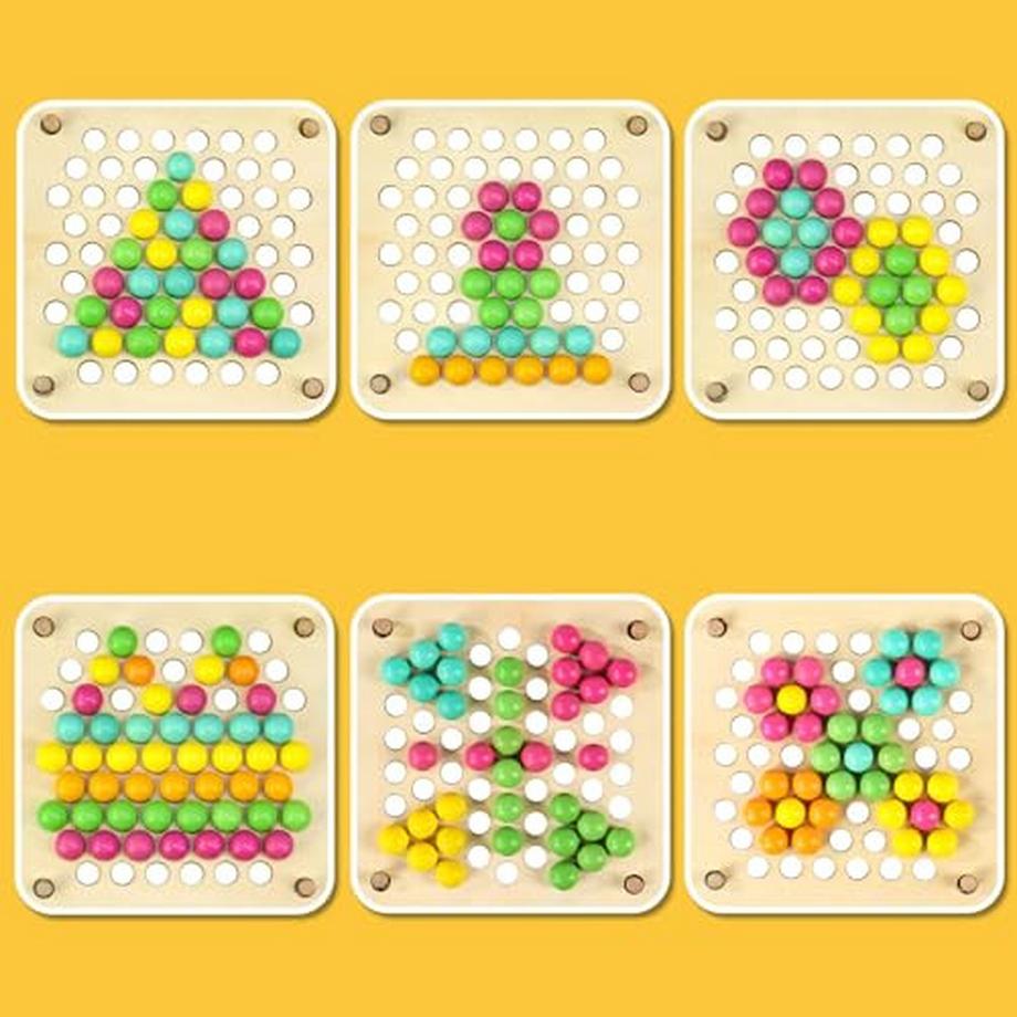 Activity-board  Jouet en bois activité motrice jouet 6 en 1 aimant jeu de pêche 