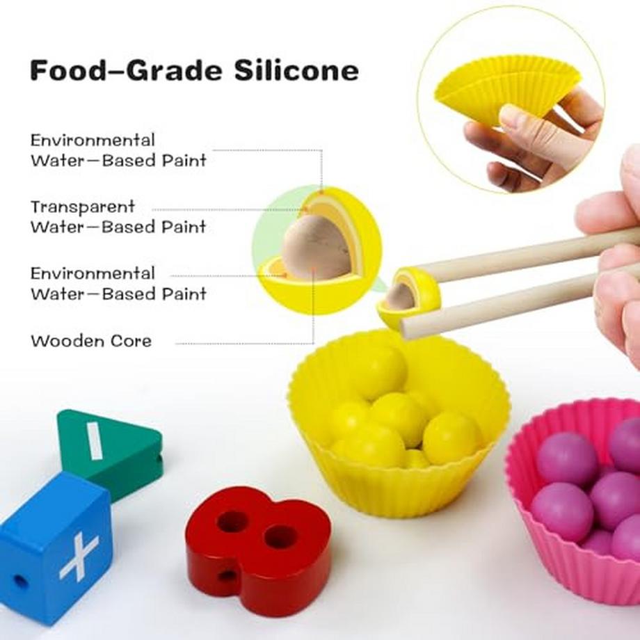 Activity-board  Jouet en bois activité motrice jouet 6 en 1 aimant jeu de pêche 