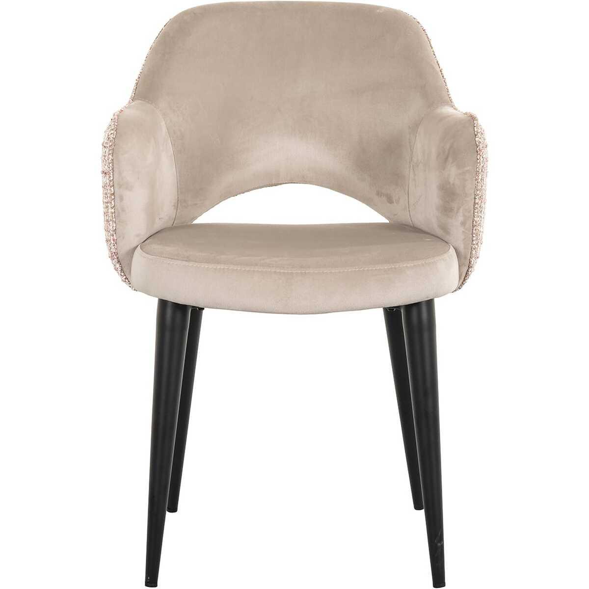 mutoni Chaise de salle à manger Giovanna khaki velvet  