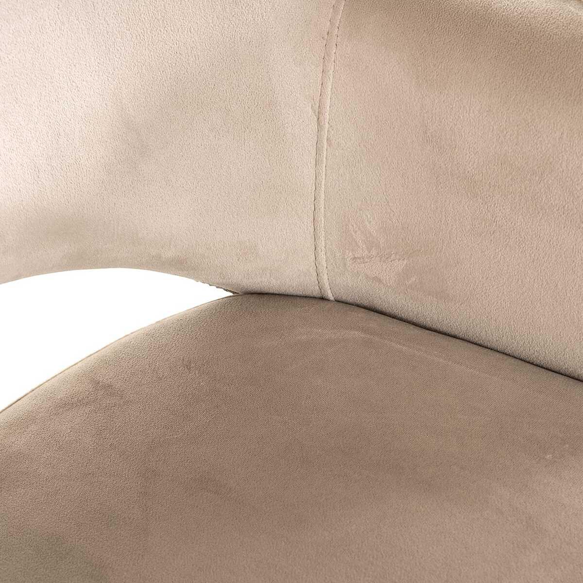 mutoni Chaise de salle à manger Giovanna khaki velvet  