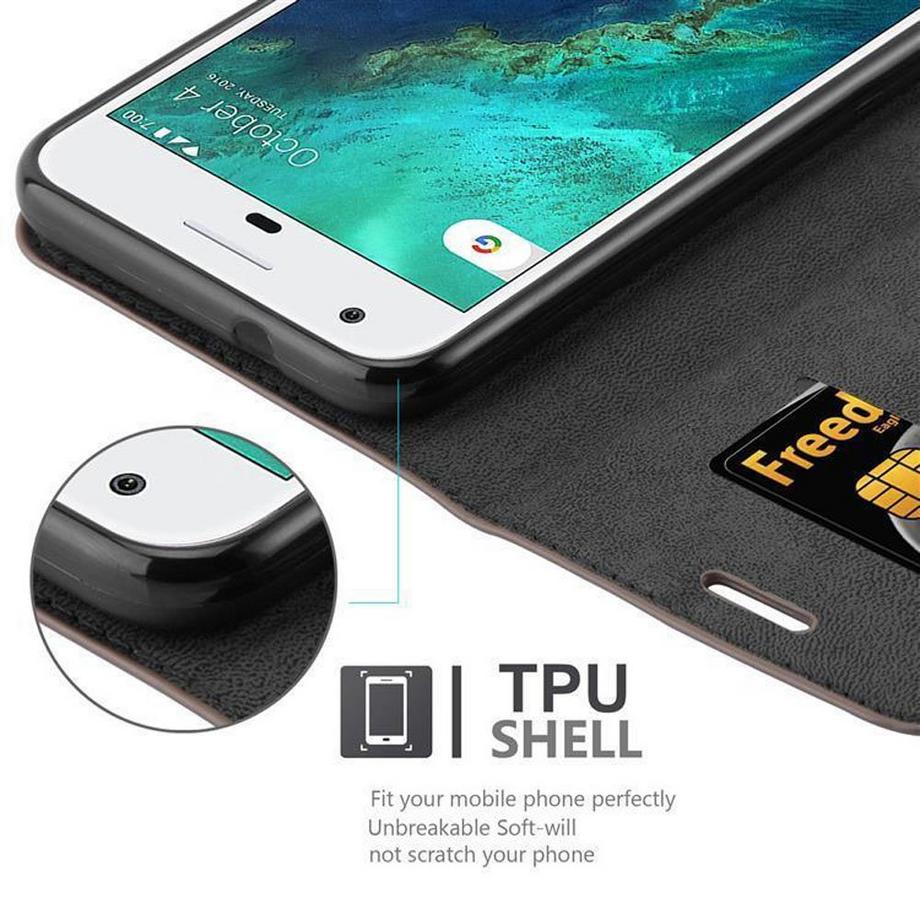 Cadorabo  Cadorabo Hülle kompatibel mit Google PIXEL - Schutzhülle mit Magnetverschluss, Standfunktion und Kartenfach 