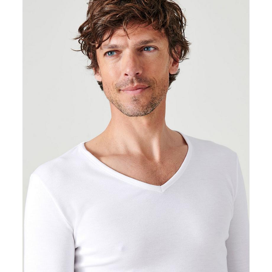 Damart Tee-shirt Col V Manches Longues Chaleur Medium 3  