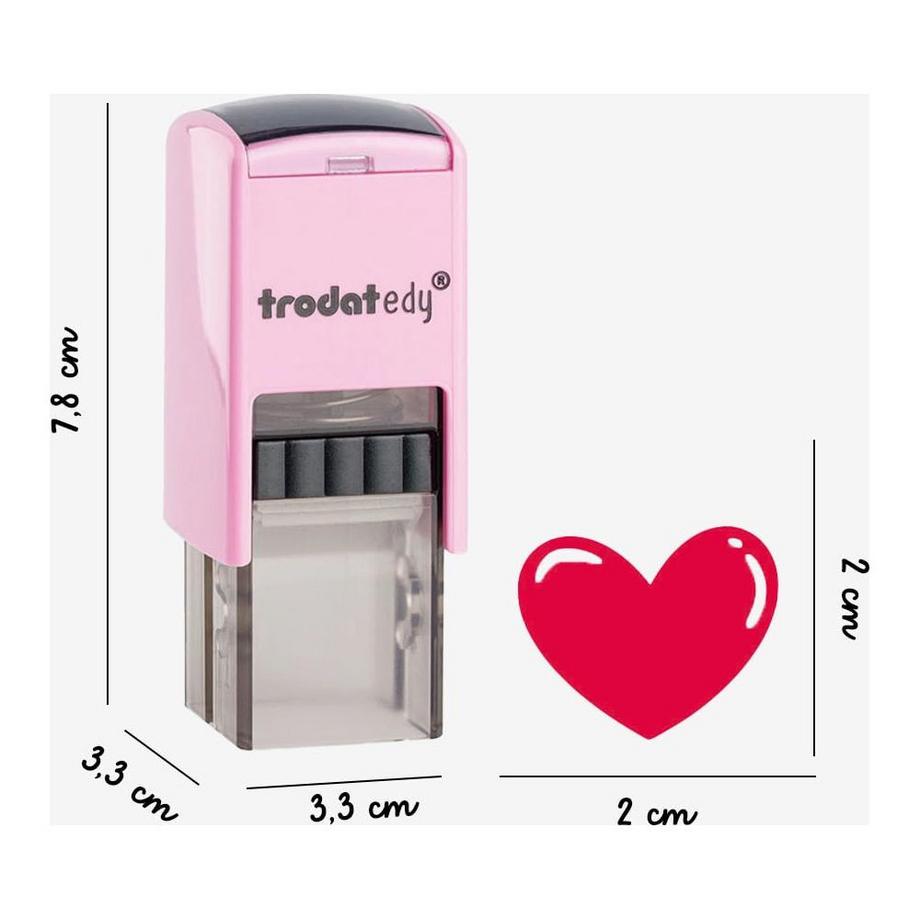 Trodat tampon encreur Edy Fix cœur  