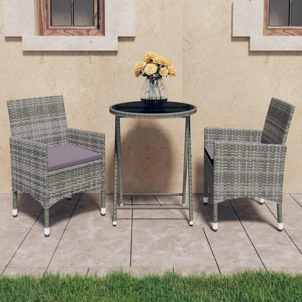 VidaXL Bistroset poly-rattan  