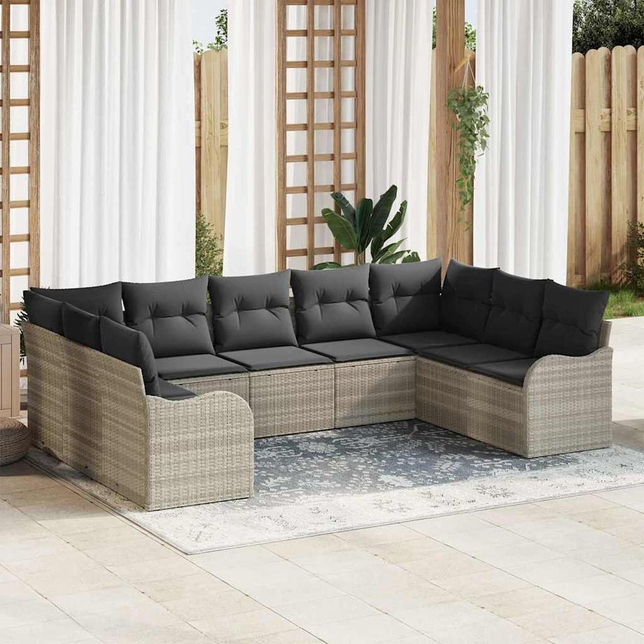 VidaXL Garten-sofa poly-rattan  
