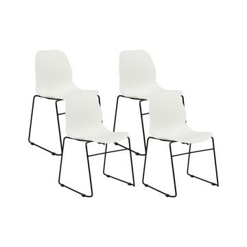 Konferenzstuhl 4er Set aus Polypropylen Modern PANORA