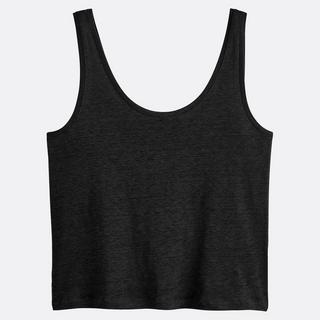 La Redoute Collections Lockeres Leinen Rundhals Tanktop  