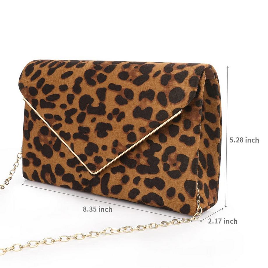 Only-bags.store Clutch a Conchiglia Plissettata con Catena Rimovibile  
