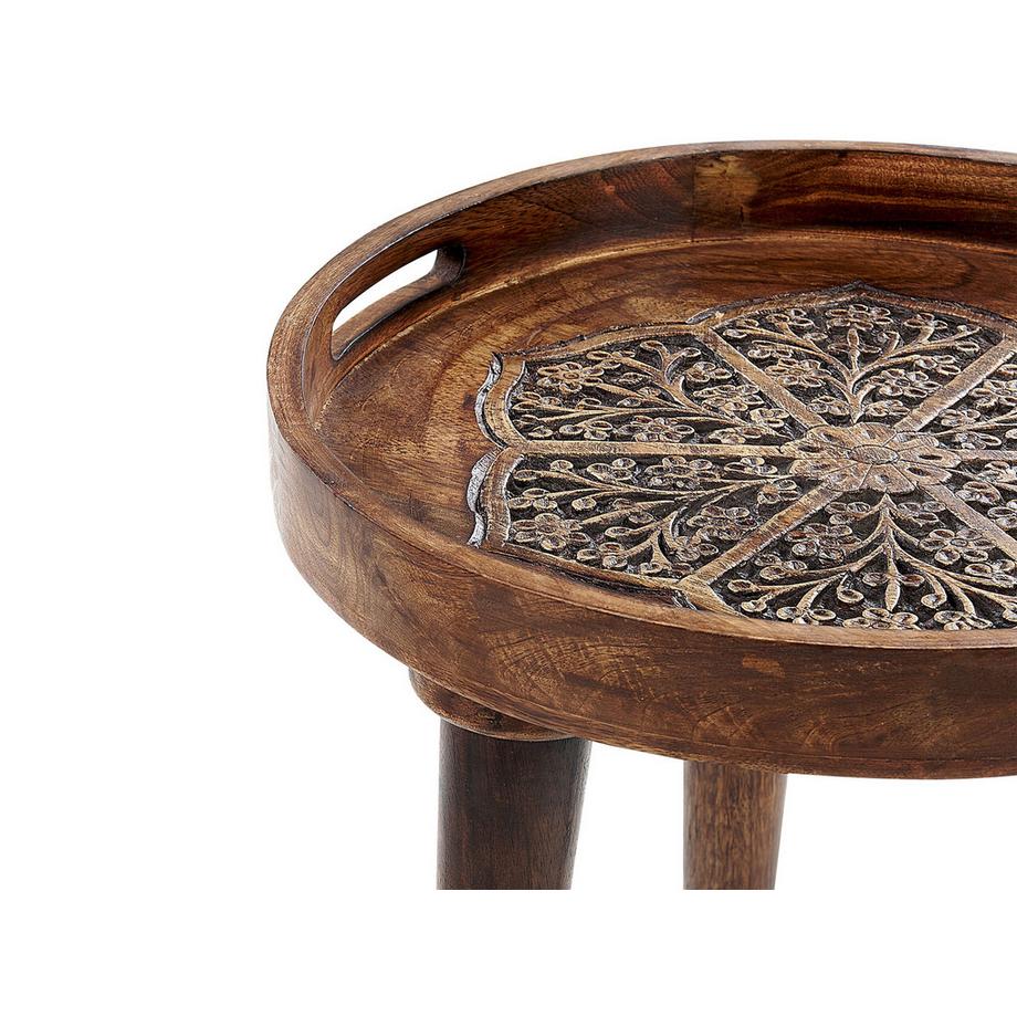 Beliani Beistelltisch 2er Set aus Mangoholz Klassisch ASTAI  