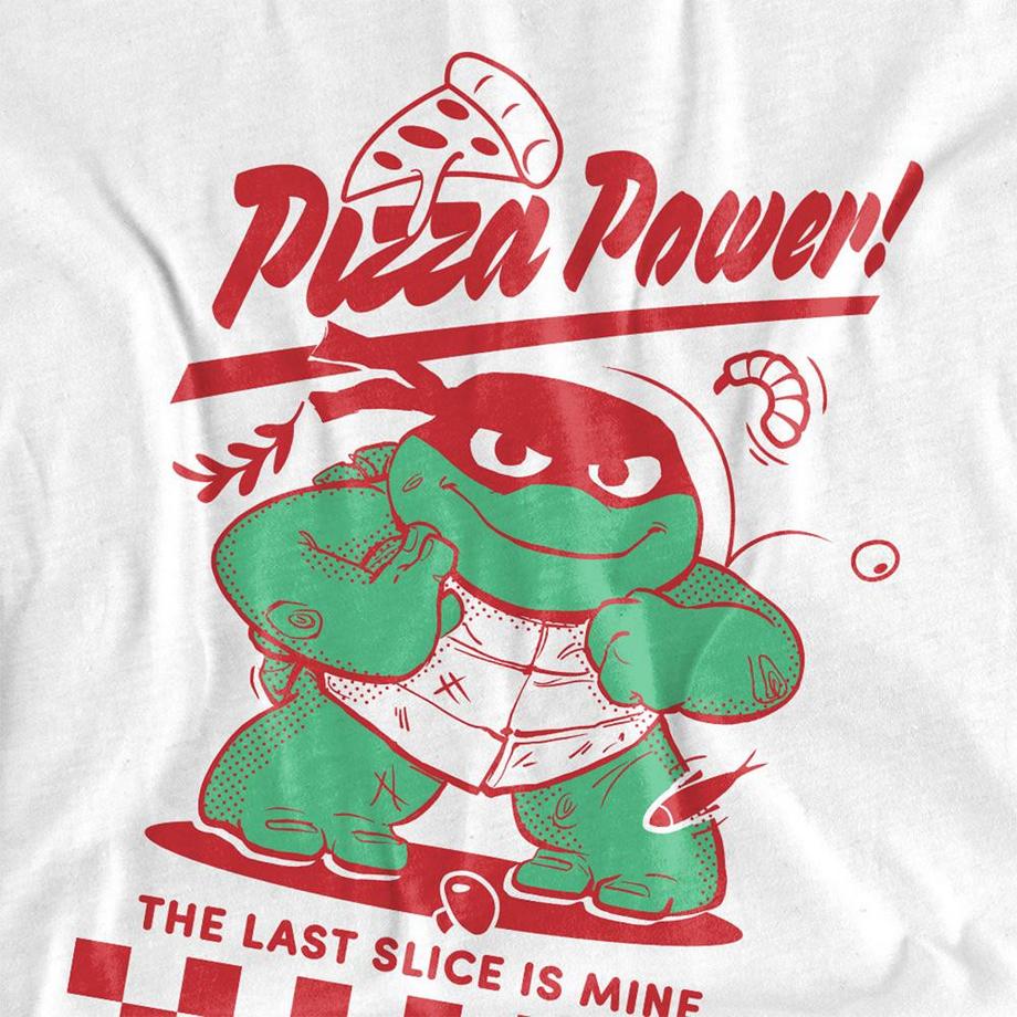 TEENAGE MUTANT NINJA TURTLE  Pizza Power Maglietta Raffaello 