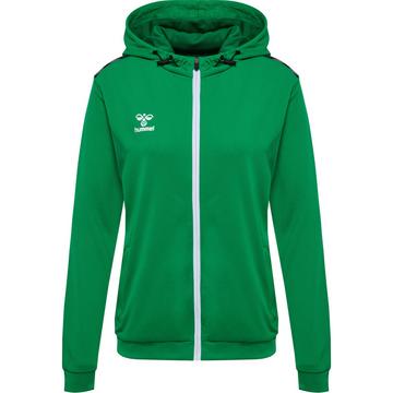 sweatjacke mit kapuze und reißverschuss poyester damen humme authentic