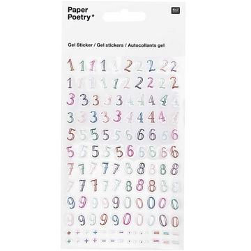Rico Design Paper Poetry Sticker Zahlen graffity mehrfarbig