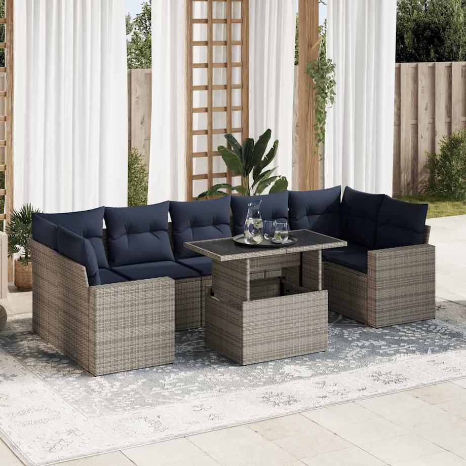 VidaXL Garten sofagarnitur poly-rattan  