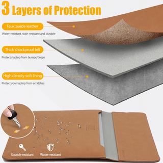 Only-bags.store Custodia per laptop con funzione di supporto  