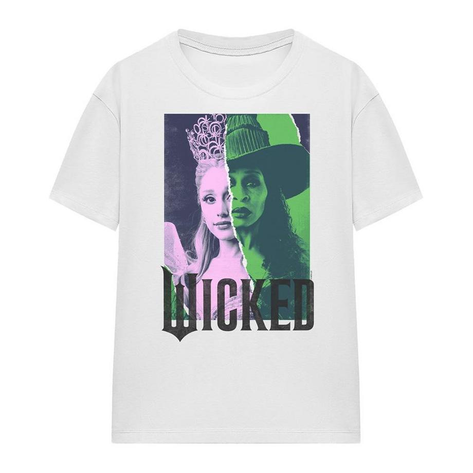 T-ShirtMotif Elphaba Et Glinda Motiftyle Papier Déchiré