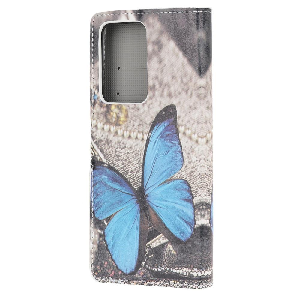 Cover-Discount  Galaxy S21 Ultra - Cuir coque Fleur de prune 