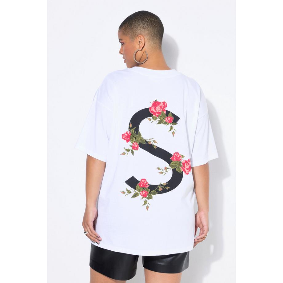 Studio Untold T-shirt Oversize Rose Mezze Maniche  