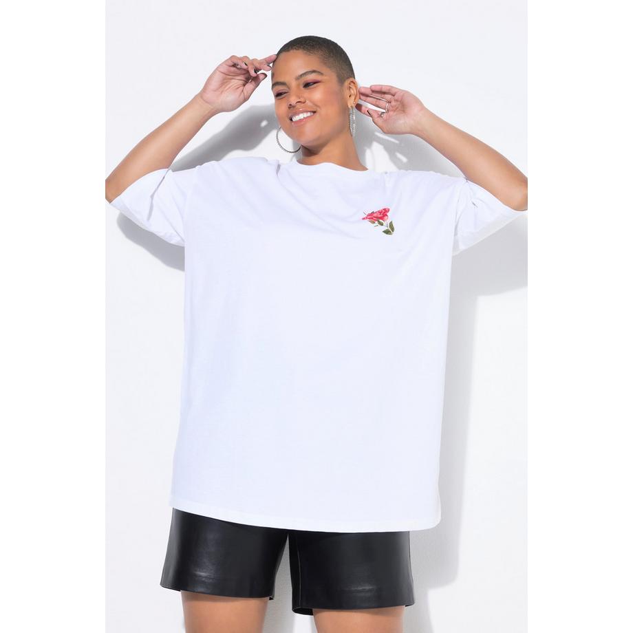 Studio Untold T-shirt Oversize Rose Mezze Maniche  