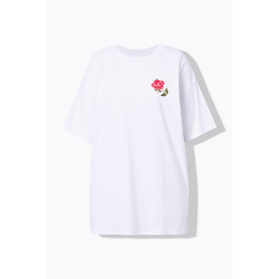 Studio Untold T-shirt Oversize Rose Mezze Maniche  
