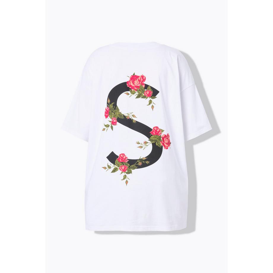 Studio Untold T-shirt Oversize Rose Mezze Maniche  