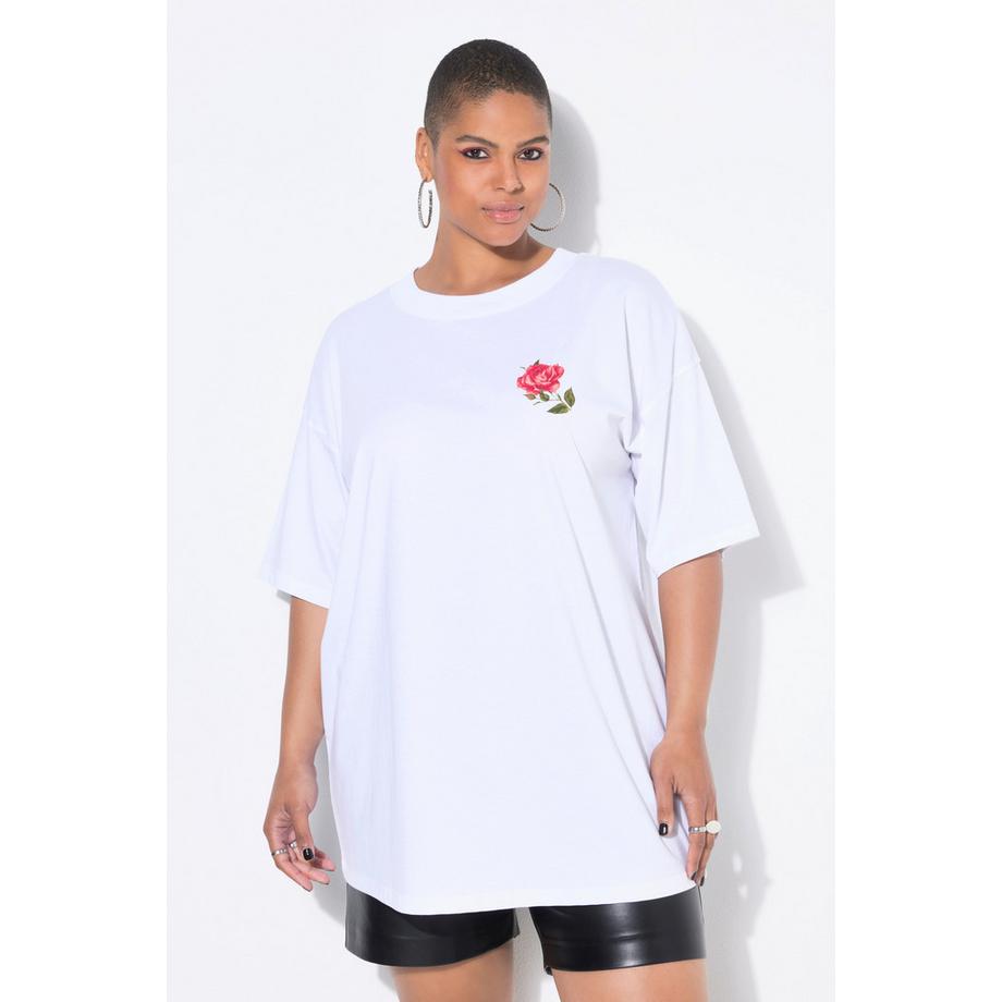 Studio Untold T-shirt Oversize Rose Mezze Maniche  