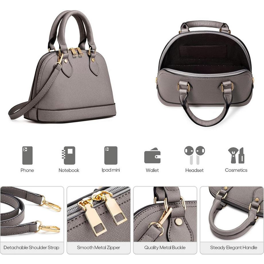 Only-bags.store Set da 4 Pezzi Borsa a Mano e Borsa a Spalla  