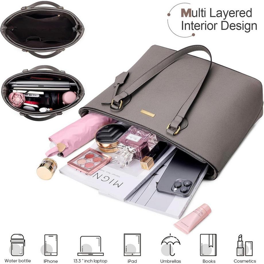 Only-bags.store Set da 4 Pezzi Borsa a Mano e Borsa a Spalla  
